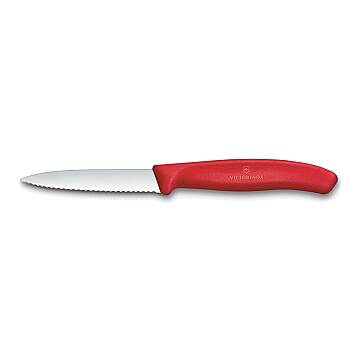 Victorinox Swiss Classic Kırmızı 8 cm Tırtıklı Soyma Bıçağı 6.7631.C1