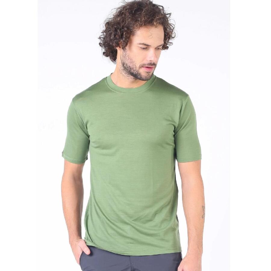 Woolona Notus Bisiklet Yaka Yünlü Regular Termal Erkek Tshirt - 1